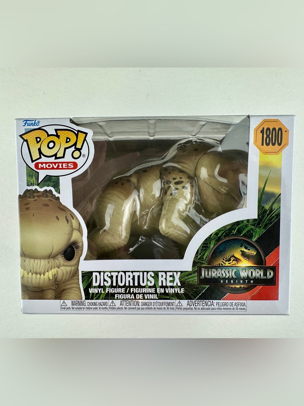 Funko Pop Jurassic World Rebirth Distortus Rex #1800 Vinyl Figure New